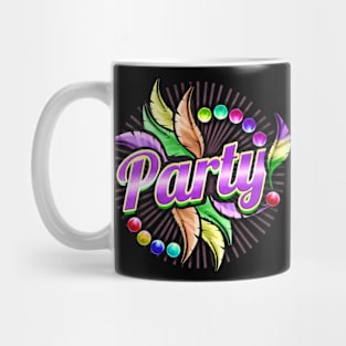 Party, Beads And Feathers For Mardi Gras Mug